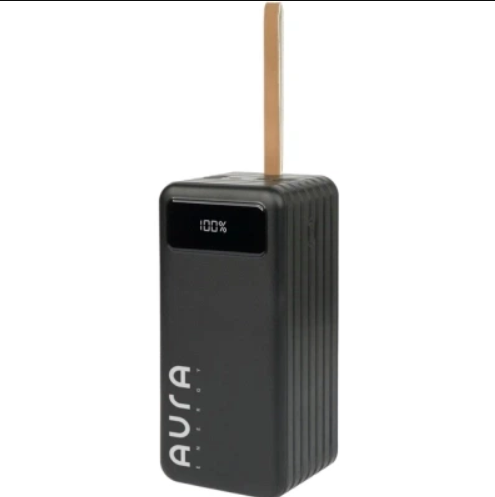 Батарея універсальна AURA NRG-P80 80000mAh 22.5W Black (PBANRG-P80B)
